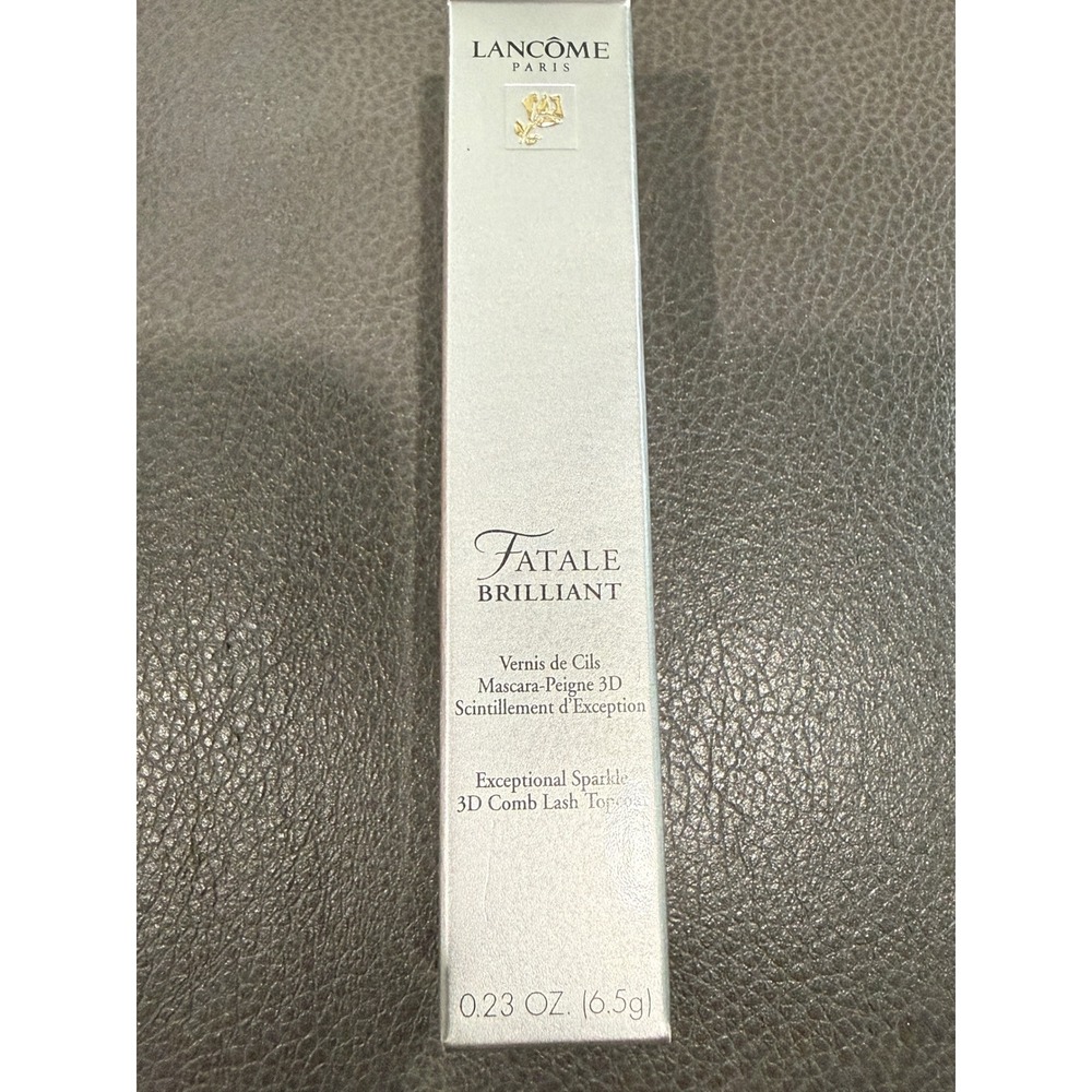 Lancome Fatale Brilliant 3D Comb Lash Topcoat Diamant Sparkle 0.23oz New in Box
